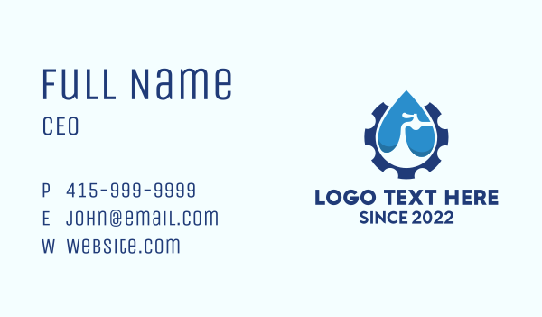 Water Faucet Maintenance  Business Card Design Image Preview