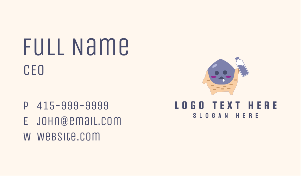 Cute Monster Mascot Business Card Design Image Preview