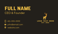 Deluxe Gold Stag  Business Card Design