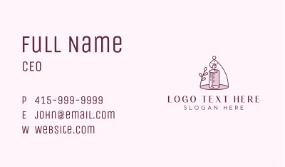 Scented Candle Decor Business Card Image Preview