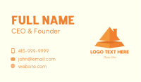 Orange Pyramid House Business Card Image Preview