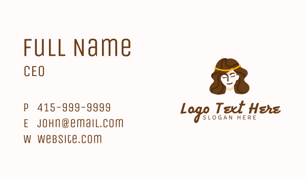 Wellness Woman Hair Business Card Design Image Preview