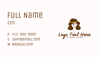 Wellness Woman Hair Business Card Image Preview