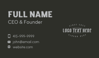 Dark Gothic Wordmark Business Card Image Preview