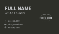 Dark Gothic Wordmark Business Card Image Preview