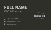 Dark Gothic Wordmark Business Card Image Preview