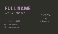 Old Rustic Wordmark Business Card Image Preview