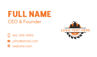 Forest Woodcutter Lumberjack Business Card Image Preview