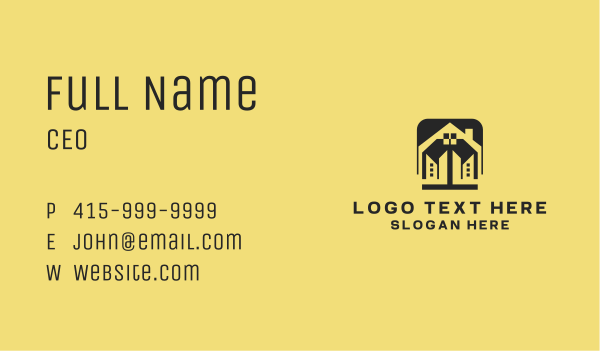Building House Construction Business Card Design Image Preview