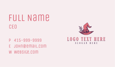 Witch Wizard Hat Business Card Image Preview