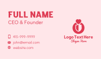 Heart Love Shield  Business Card Image Preview