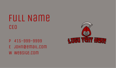 Red Ninja Scythe Business Card