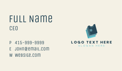 Folded Shirt Clothing  Business Card Image Preview