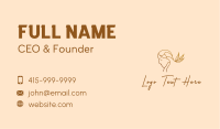 Female Natural Spa Business Card Image Preview