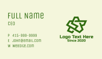 Green Army Star  Business Card Image Preview