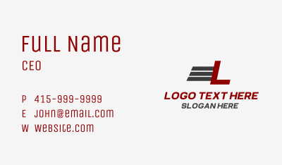 Delivery Express Letter Business Card Image Preview