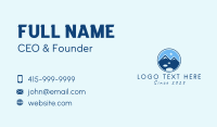 Blue Mountaineering Badge  Business Card Preview