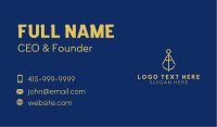 Gold Geometry Compass  Business Card Image Preview