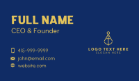 Gold Geometry Compass  Business Card Design