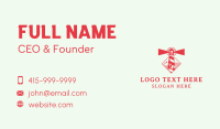 Red Lighthouse Watchtower Business Card Preview