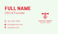 Red Lighthouse Watchtower Business Card Design