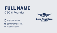 Gaming Wing Skull Business Card Image Preview