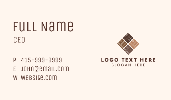 House Tile Flooring Business Card Design Image Preview