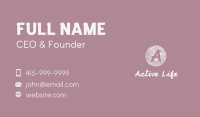 White Feminine Letter Business Card Image Preview