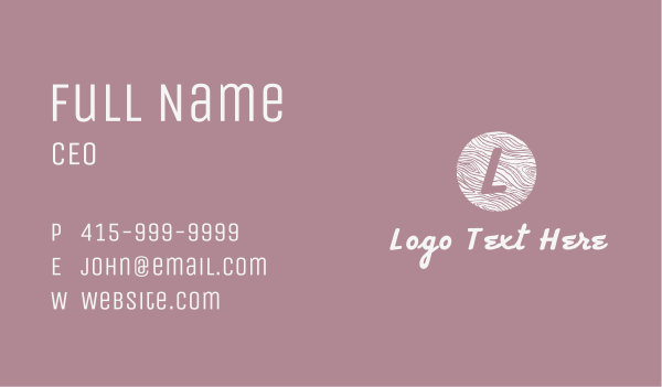 White Feminine Letter Business Card Design Image Preview
