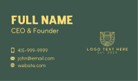 Yellow Kombucha Drink Business Card Image Preview