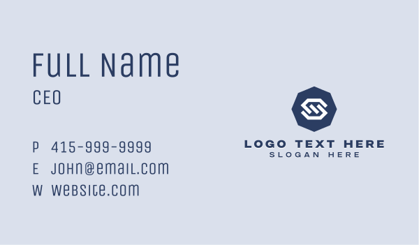 Tech Software Letter S Business Card Design Image Preview