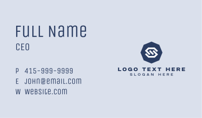 Tech Software Letter S Business Card Image Preview