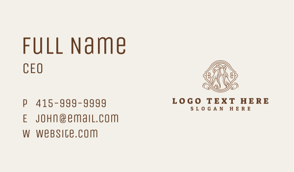 Cowgirl Hat Beauty Business Card Design Image Preview