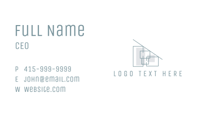 Architect Design Firm Business Card Image Preview