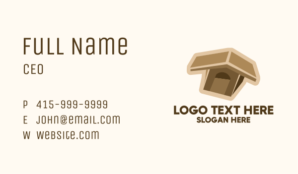 Brown Dog House  Business Card Design Image Preview