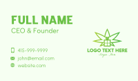 Green Cannabis Gift  Business Card Image Preview