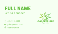 Green Cannabis Gift  Business Card Image Preview