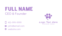 Paw Heart Dog Business Card Design