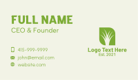 Negative Space Grass Business Card Image Preview