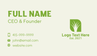 Negative Space Grass Business Card Preview