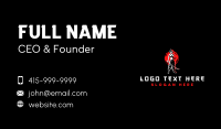 Woman Samurai Warrior Business Card Preview