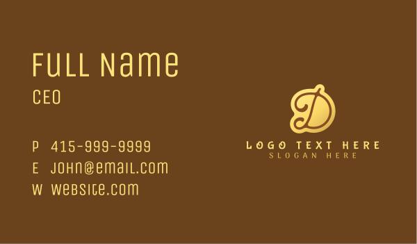 Elegant Luxury Event Business Card Design Image Preview