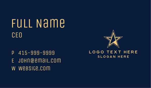 Star Trading Firm Business Card Design Image Preview
