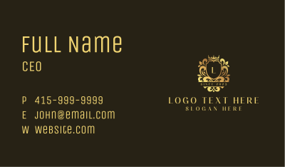 Royalty Luxury Shield Business Card Image Preview