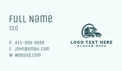 Cargo Delivery Trucking Business Card Image Preview