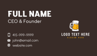Pattern Beer Glass Business Card Design