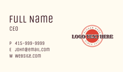 Business Classic Wordmark Business Card Image Preview