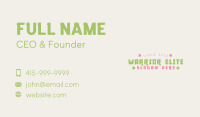 Colorful Playful Wordmark Business Card Image Preview