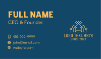 Orange Suburb House  Business Card Image Preview