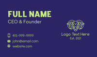 Ram Head Monoline Business Card Preview